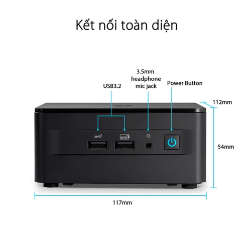Máy tính Mini PC Asus NUC 13 Pro Tall RNUC13ANHH500000I Core i5-13420H | 16GB RAM | SSD 512GB New 100% Fullbox